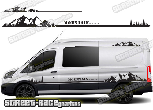 Ford Transit camper van graphics 043 - Mountain Edition
