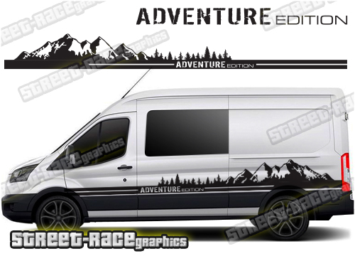 Ford Transit camper van graphics 044 - Adventure Edition