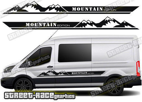 Ford Transit camper van graphics 045 - Mountain Edition
