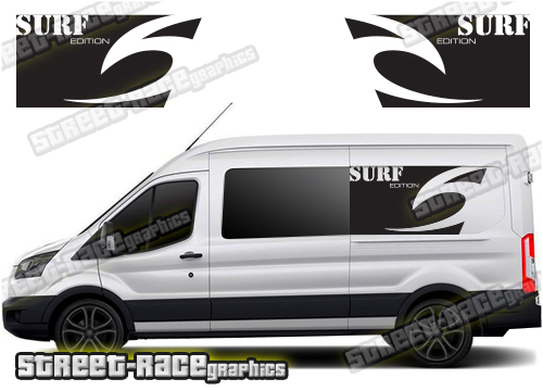 Ford Transit camper van graphics 053 - Upper rear side panels