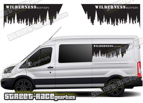 Ford Transit camper van graphics 055 - Upper rear side panels