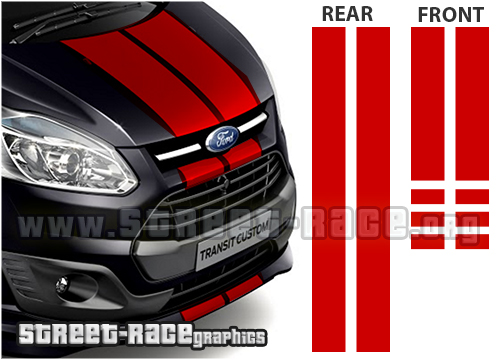 Ford Transit Custom Sport Viper stripes 280mm