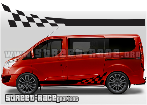 Transit Custom side stripes 007