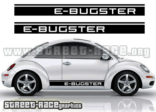Volkswagen Beetle side racing stripes E-Bugster 004