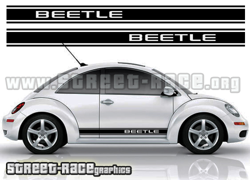Volkswagen Beetle side racing stripes 009