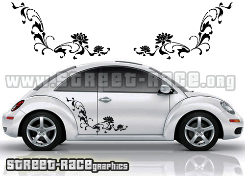 Volkswagen Beetle floral 014