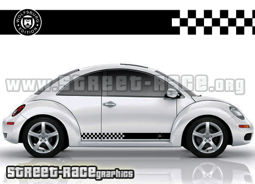 Volkswagen Beetle side racing stripes 018 Wolfsburg Edition