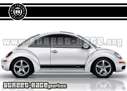 Volkswagen Beetle side racing stripes 019 Wolfsburg Edition