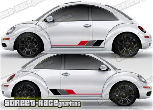 Volkswagen Beetle racing stripes 043