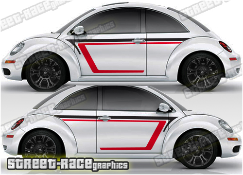 Volkswagen Beetle racing stripes 044