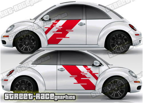 Volkswagen Beetle racing stripes 045
