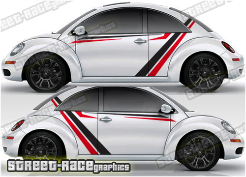 Volkswagen Beetle racing stripes 049