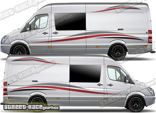 Mercedes Sprinter camper van graphics 002