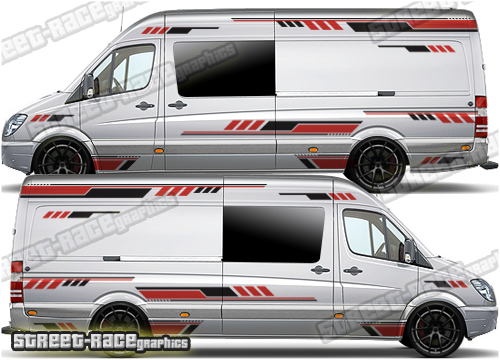 Mercedes Sprinter camper van graphics 030