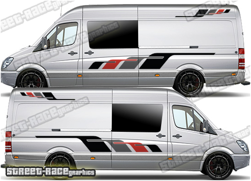 Mercedes Sprinter camper van graphics 036