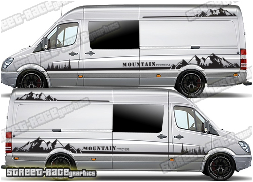 Mercedes Sprinter camper van graphics 043