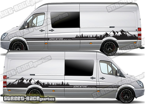 Mercedes Sprinter camper van graphics 044