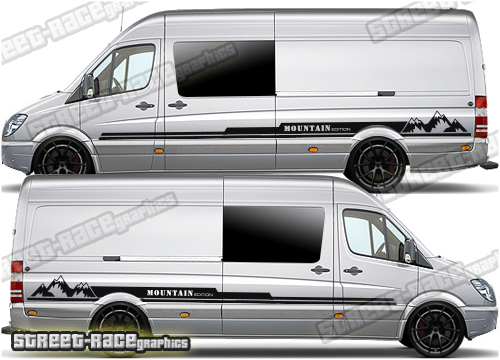 Mercedes Sprinter camper van graphics 045
