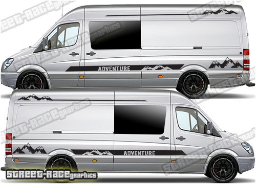 Mercedes Sprinter camper van graphics 046