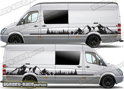 Mercedes Sprinter camper van graphics 048