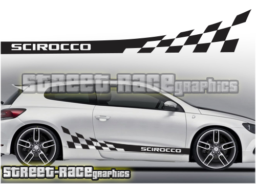 Volkswagen Scirocco racing stripes 001