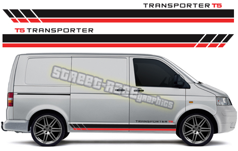 VW transporter racing stripes 012