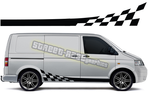 VW transporter racing stripes 015 graphics
