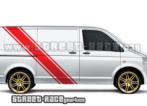 VW transporter/camper large stripes 022