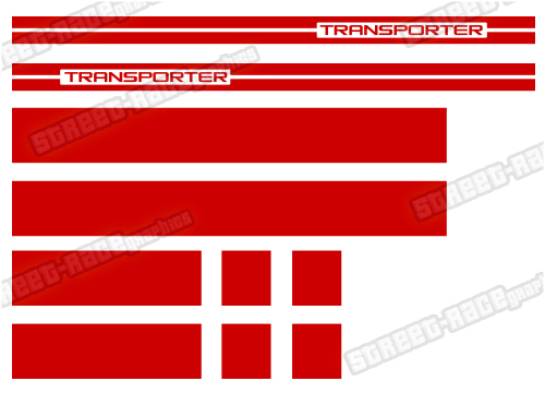 VW transporter full racing stripes 004 - Image 2