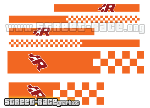 VW transporter full racing stripes 008 - Image 2