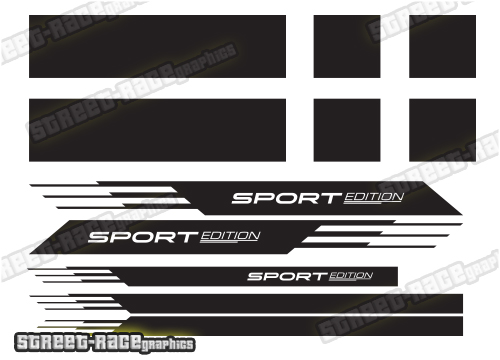 VW transporter full racing stripes 012 - Image 2