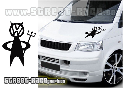 VW transporter bonnet devil 004