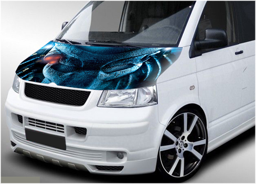 114 - VW Transporter bonnet wrap (Predator)