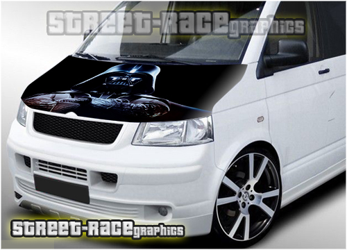 117 - VW Transporter bonnet wrap (Darth Vader)