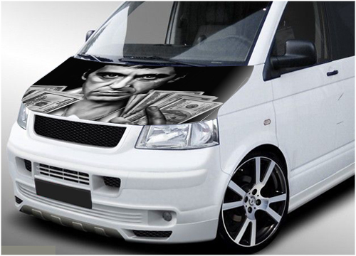 125 - VW Transporter bonnet wrap (Scarface)