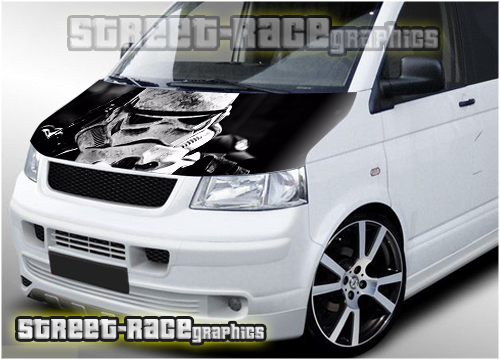 129 - VW Transporter bonnet wrap (Storm Trooper)