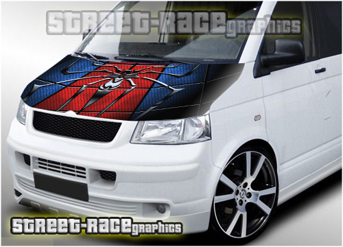 130 - VW Transporter bonnet wrap (Spiderman)