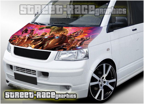 133 - VW Transporter bonnet wrap (Avengers)