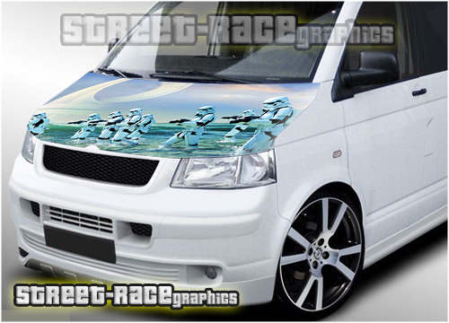 134 - VW Transporter bonnet wrap (Storm Trooper)