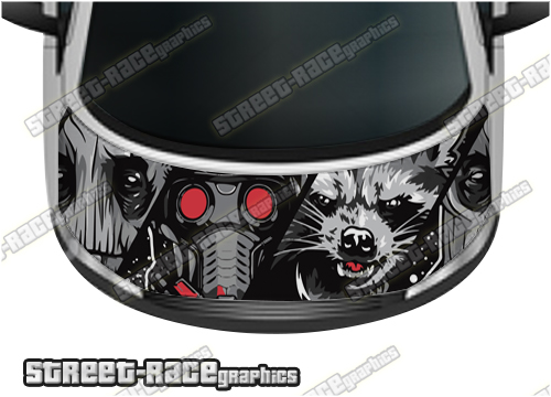 137 - VW Transporter bonnet wrap (Guardians of the Galaxy)
