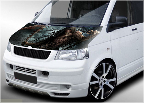 218 - VW Transporter bonnet wrap (Reaper)