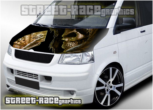 222 - VW Transporter bonnet wrap (Reaper)