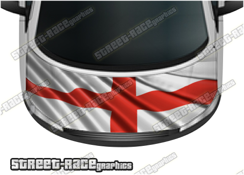 712 - VW Transporter bonnet wrap (George Cross)