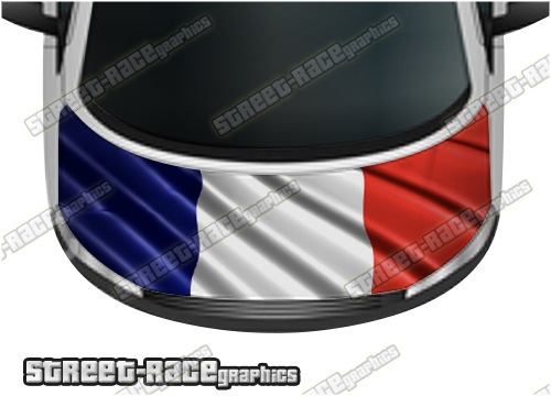 714 - VW Transporter bonnet wrap (French flag)