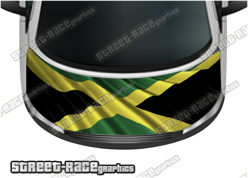 717 - VW Transporter bonnet wrap (Jamaica flag)