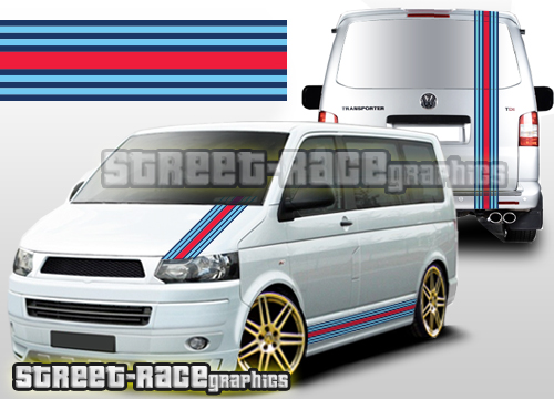 VW transporter Martini full racing stripes 003