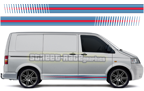 VW transporter Martini racing stripes 002