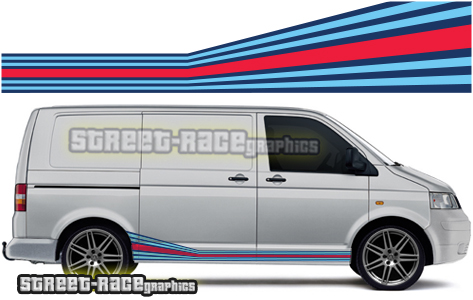 VW transporter Martini racing stripes 004