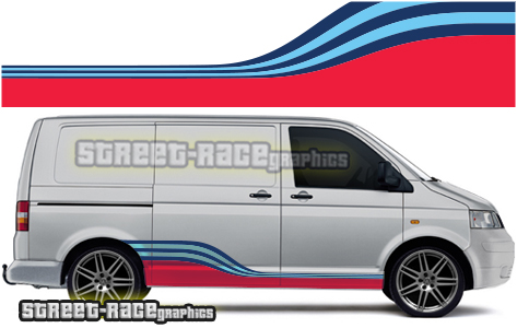 VW transporter Martini racing stripes 005