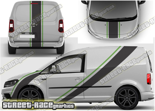 VW Caddy full stripes 008